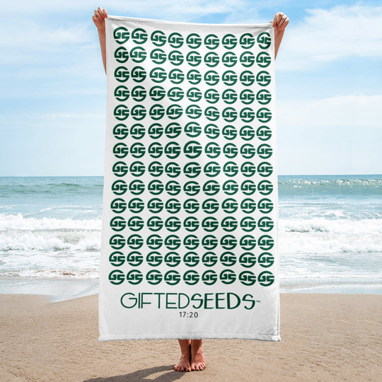 GS Logo Beach Towel Green